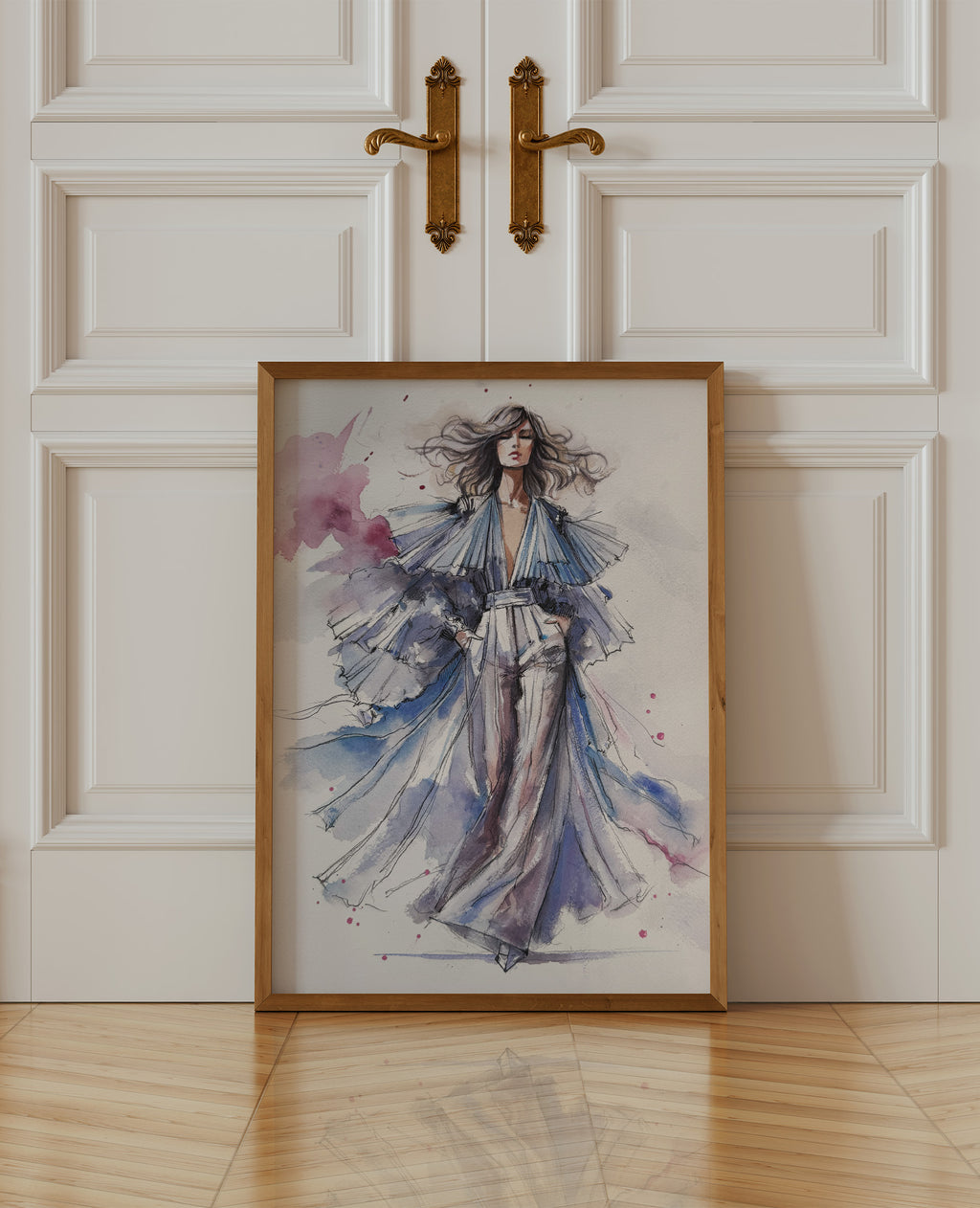 Fashion Illustration Wall Art Print - Watercolor Couture Poster