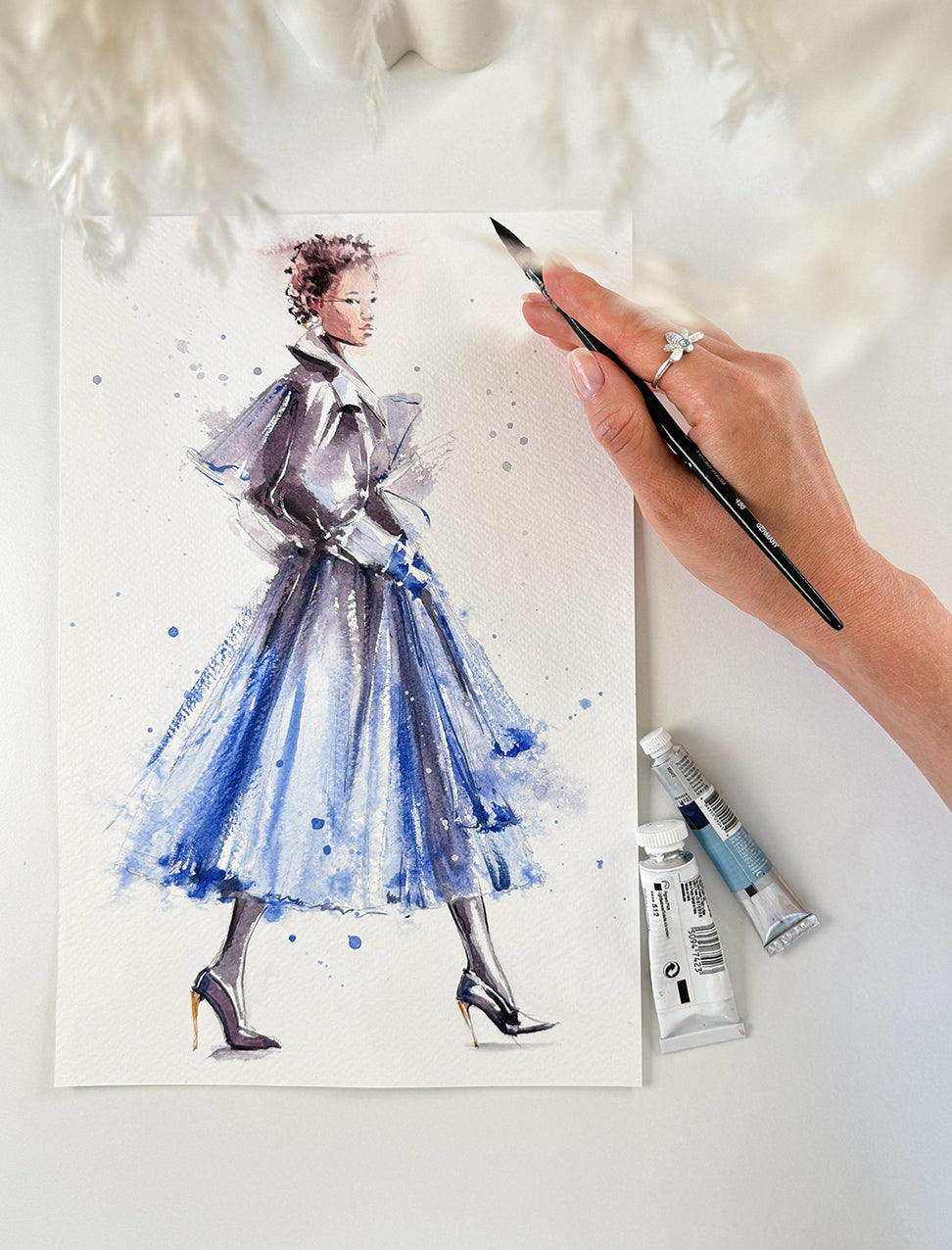 custom fashion illustration from photo