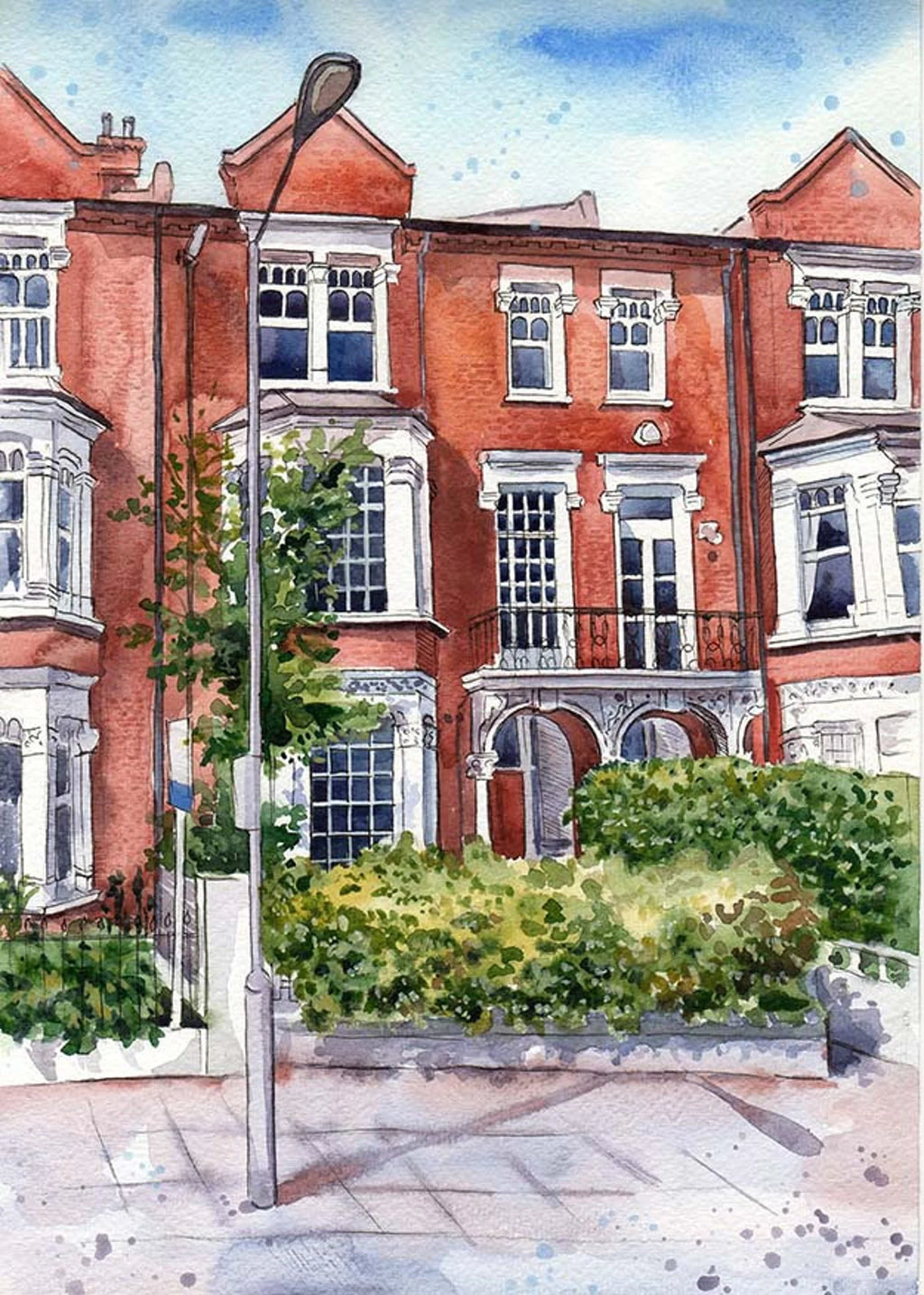 Custom Home Illustration from Photo | Hand-Painted Watercolor House Portrait